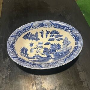 Antique Japan Blue platter/Serving dish Antique Made in Japan. No flaws!!!